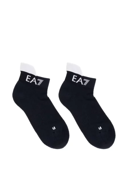 Чорапи Ea7 Emporio Armani с автограф черно