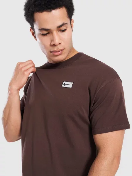 Nike T-Shirt M Nsw Sf Ss Tee brązowa