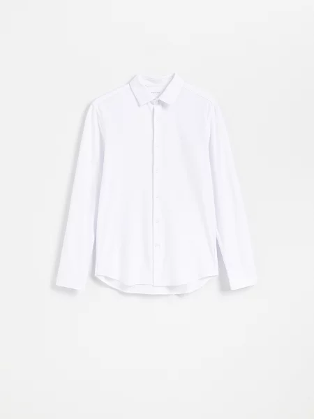 Reserved Рубашка slim fit білий