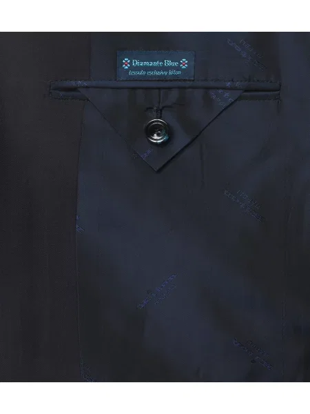 Costum Kiton de lână albastru