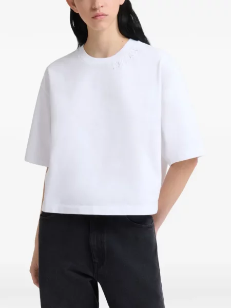 Tricou Marni cu decolteu rotund alb