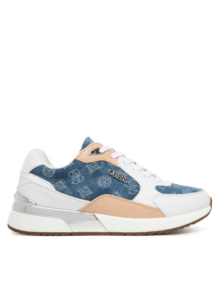 Sneakerși Guess alb
