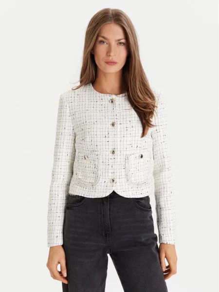 Сако Morgan с едно копче с десен VGABY бяло