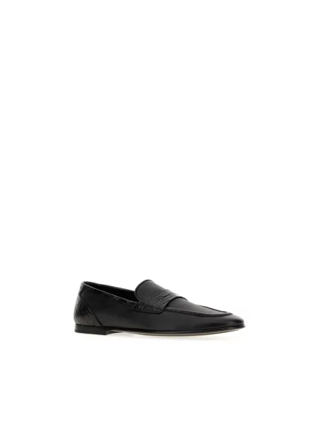 Półbuty Dolce And Gabbana skórzane czarne
