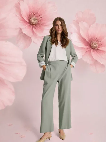 Pantaloni Marisse alb