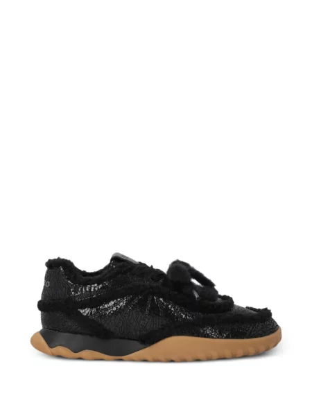 Sneakerși Pinko din piele de oaie negru