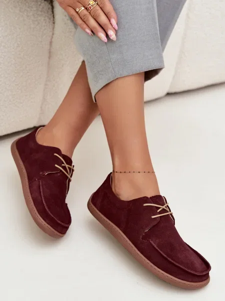 Pantofi Zazoo din piele maro