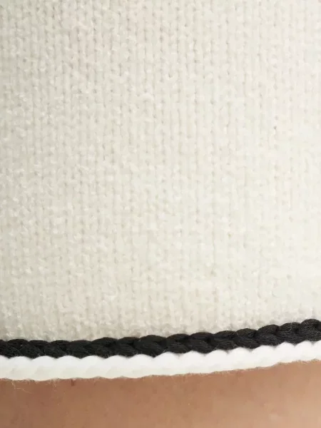 Mała mały spódnica mini Theory wełniana biała