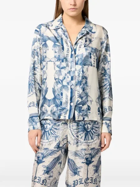 Cămașă Philipp Plein de mătase
