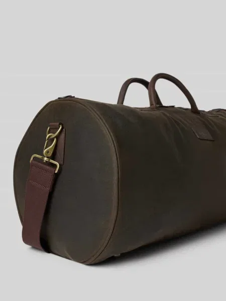 Torba weekendowa z czystej bawełny model HOLDALL' Barbour brązowa