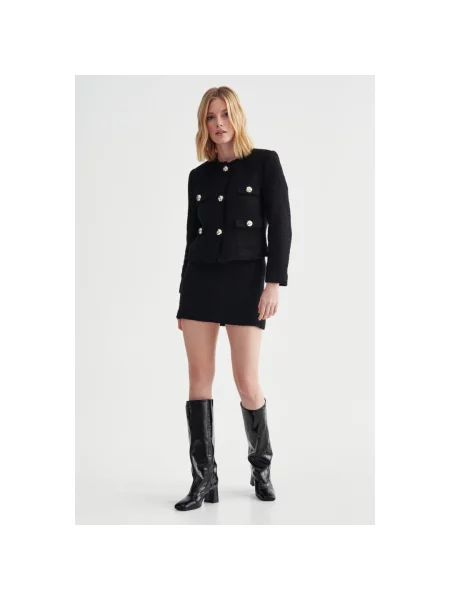 Широкие сапоги Estro черные