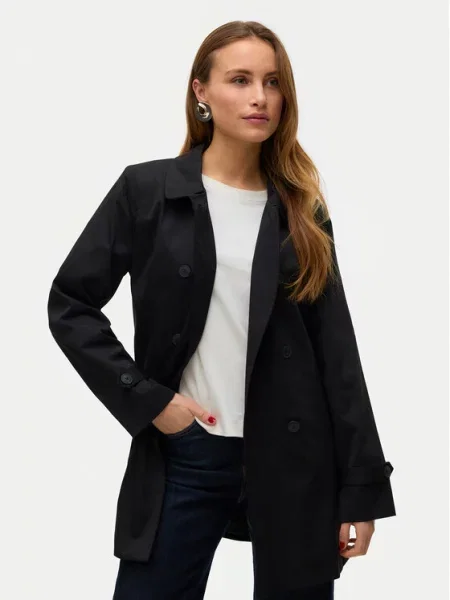 VERO MODA Prijelazni kaput VMCHELSEA OLIVIA' crna