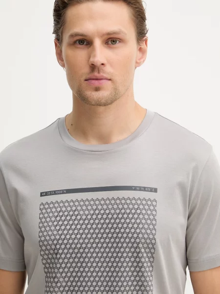 Футболка BOSS Green TS_Tour Print зелена