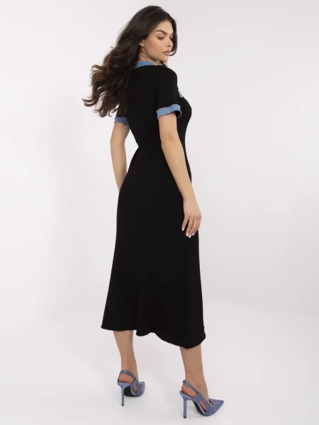 Sukienka Vinceotto garniturowa czarna