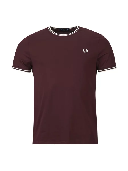 Majica Fred Perry s kratkimi rokavi bordo