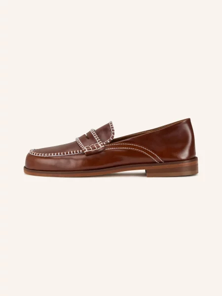 Claudie Pierlot Penny Loafers rot brązowe