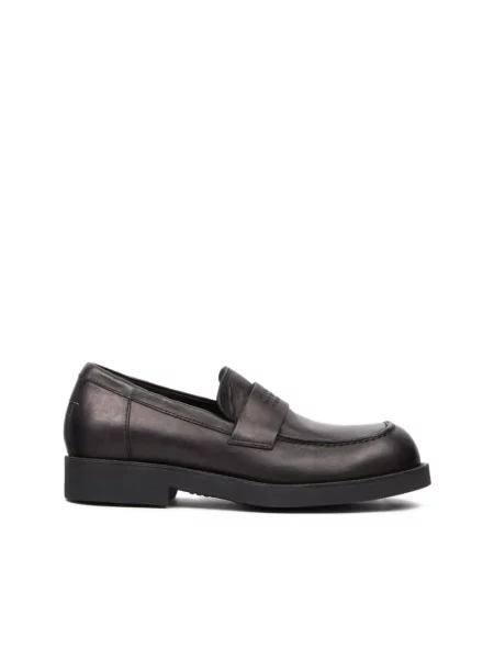 Półbuty Mm6 Maison Margiela skórzane wsuwane czarne