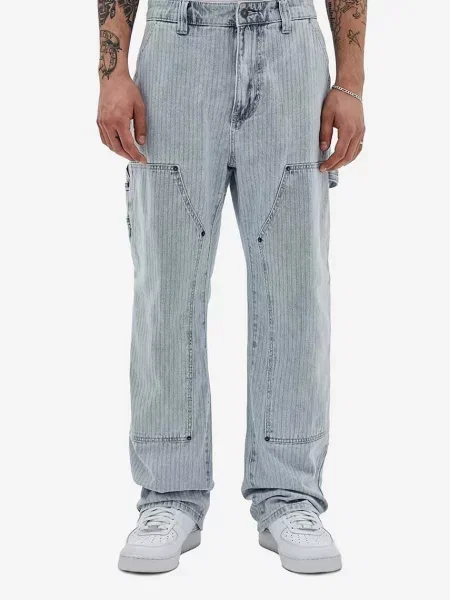 Дънки Guess Herringbone Panel Carpenter синьо