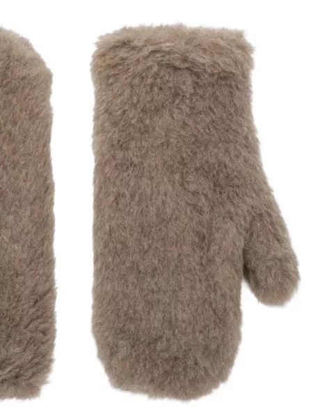Rukavice Max Mara hnedá