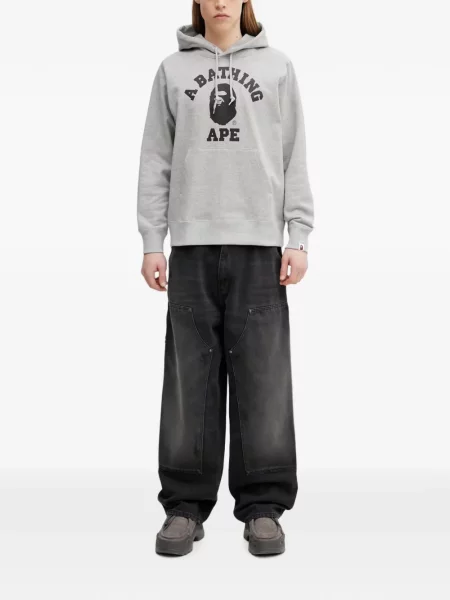 Hanorac cu glugă A Bathing Ape® cu imagine gri