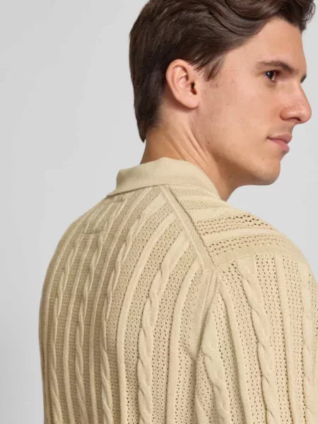Koszulka polo z imitacji dzianiny model ‘MASON’ Jack & Jones Premium