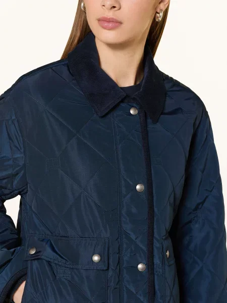 Tommy Hilfiger Prošívaná Bunda tmavě modrá