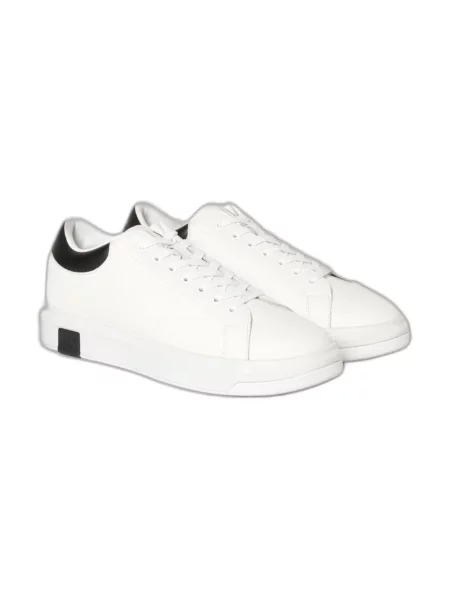 Sneakersy Armani Exchange skórzane czarne