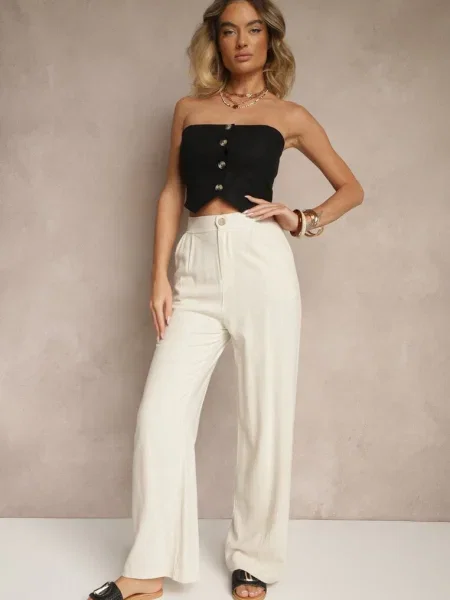 Pantaloni deschis bej