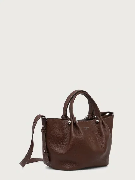 Кожаная сумка шоппер Weekend Max Mara