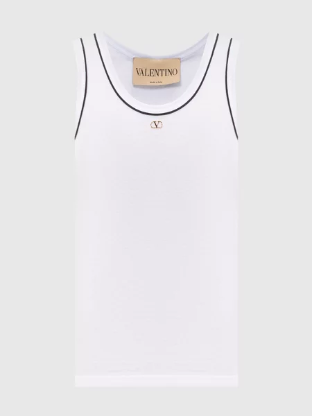 Майка з емблемою Valentino біла