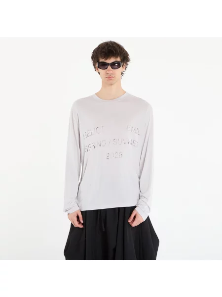 Tricou HELIOT EMIL Overo Ls T-Shirt Light Grey 48 gri