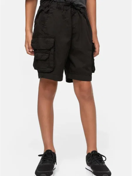 Pantaloni scurți cargo copii Urban Classics negru