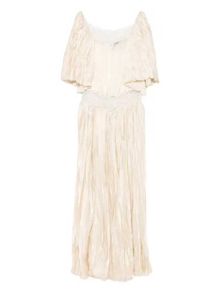 Rochie Rochas cu volane din dantelă de costum