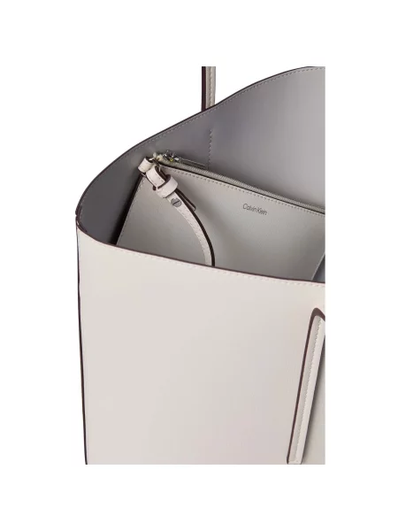 Geantă shopper Calvin Klein alb