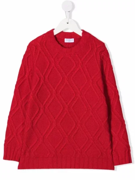 Sweter dziecięcy Siola czerwony