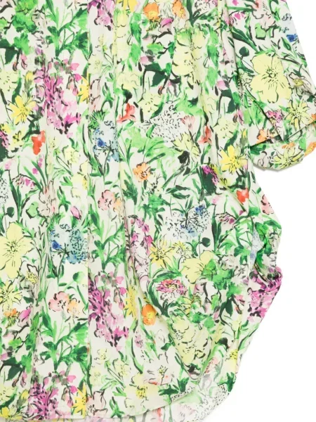 Cămașă Jnby cu model floral cu imagine verde