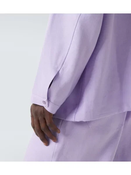 Geacă God's True Cashmere de in cu glugă violet