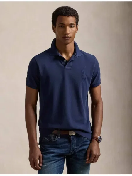 POLO RALPH LAUREN Tenisz póló | Custom slim fit kék
