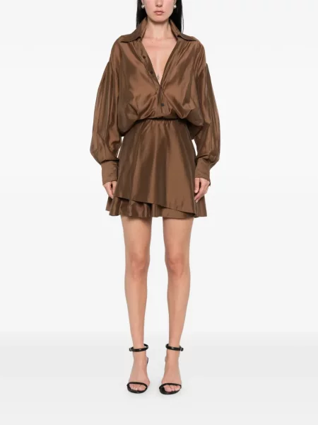 Rochie mini Thelatest de costum maro