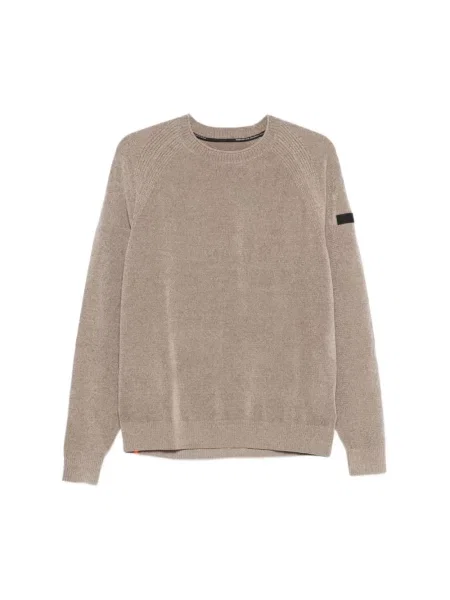 Aksamitny sweter Rrd brązowy