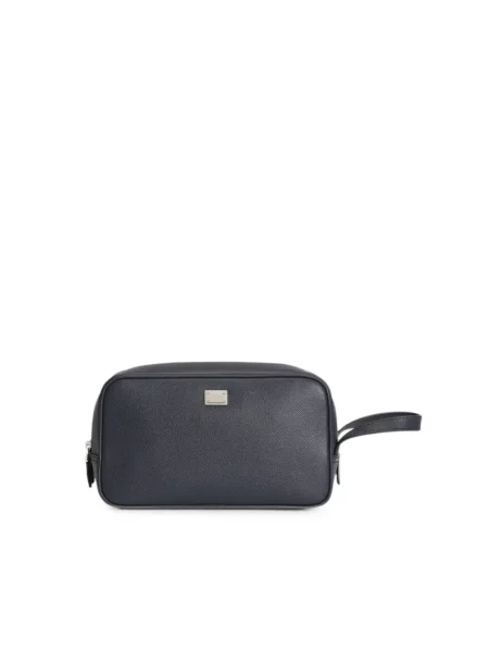 Torba Dolce And Gabbana skórzana niebieska