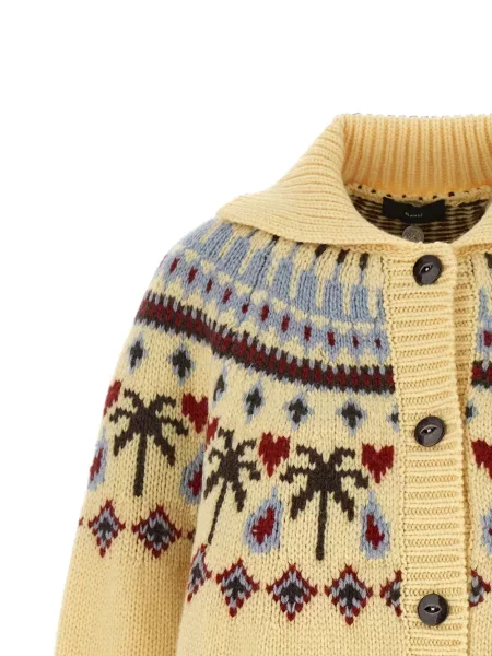 Cardigan Alanui de lână galben