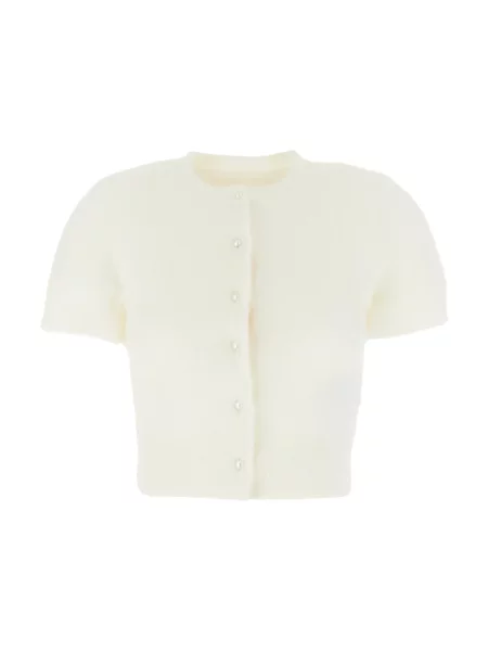 Krótki kardigan Maison Margiela biały