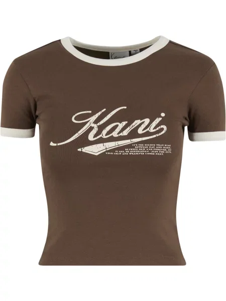 Karl Kani Tricou Varsity deschis / ciocolatiu bej