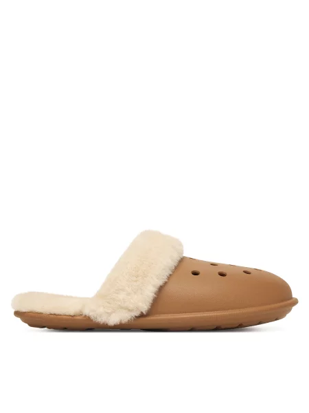 Crocs Papuci de casă Classic Fuzz Scuff maro