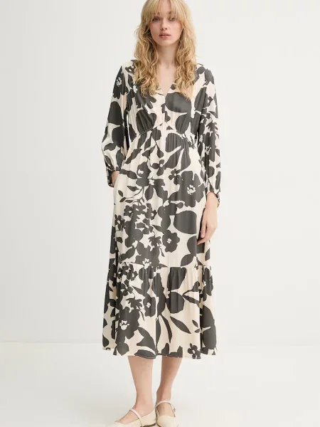 Marc O'Polo rochie de vară din vâscoză gri
