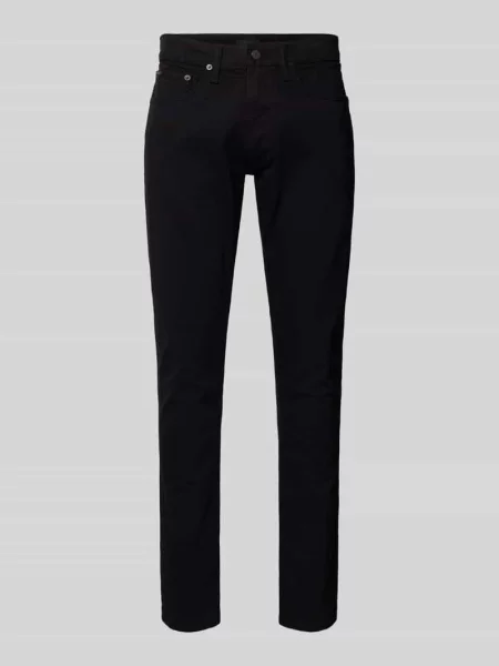 Jeansy o kroju slim fit z 5 Polo Ralph Lauren czarne