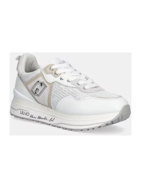 Liu Jo Sneakersy Maxi Wonder 01 biały