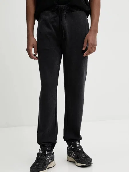 HUGO pantaloni de trening din barbati cu imprimeu negru