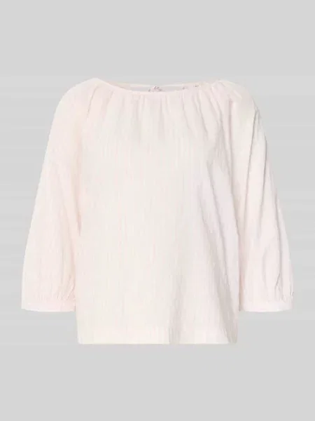 Bluzka o kroju relaxed fit z mieszanka bawełny i S.oliver Red Label różowa